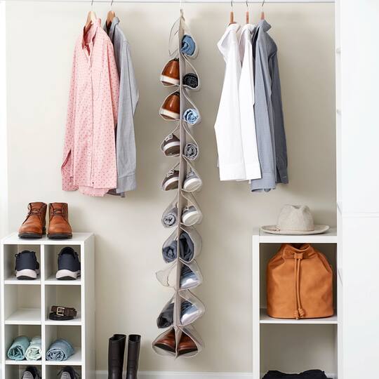 Household Essentials 20 Pocket Closet Shoe File